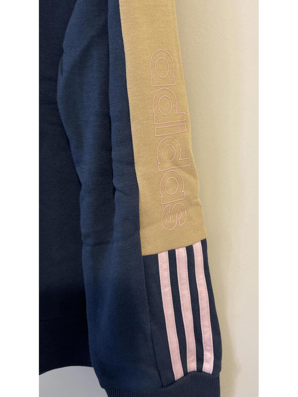 Adidas Womens Small Blue Colorblock Pullover Hoodie NWT! A610 - Picture 4 of 7
